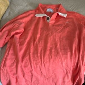 Southern Tide Bright Coral Polo Shirt
